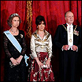 President Kirchner with King Juan Carlos and Queen Sofia