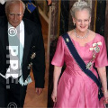 Queen Margrethe at the gala dinner