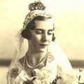 Princess Ingrid of Sweden in her wedding attire