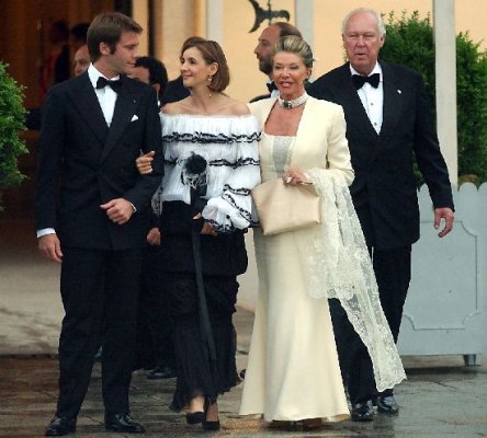 Emanuele Filiberto of Savoy with Clotilde Courau + Marina Doria e Vittorio.jpg